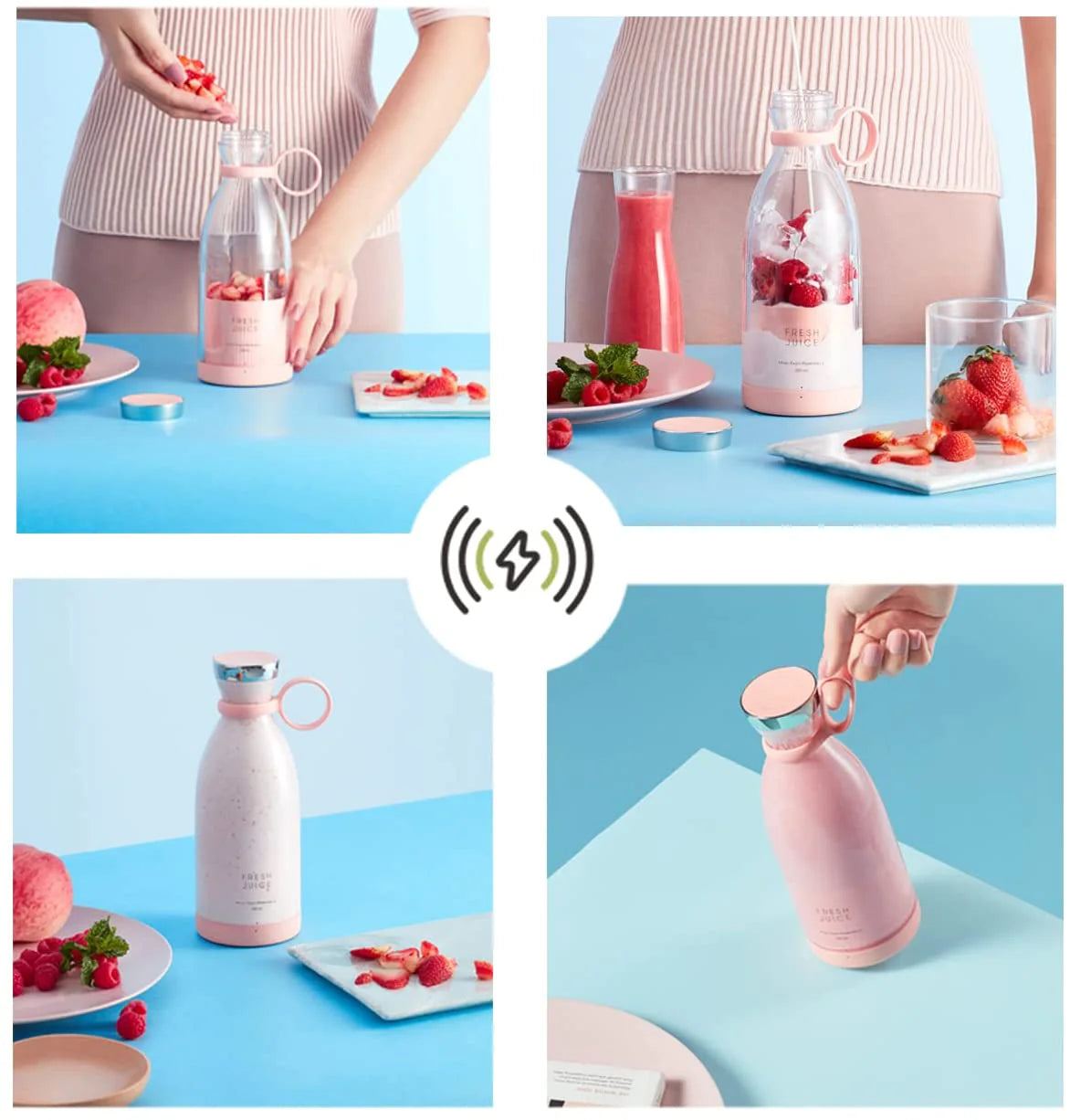 Portable Electric Juicer & Smoothie Blender – Fresh Juice, Anywhere