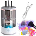 Electric Makeup Brush Cleaner Machine with Cleaning Mat – Automatic Brush Cleaner for All Brush Sizes