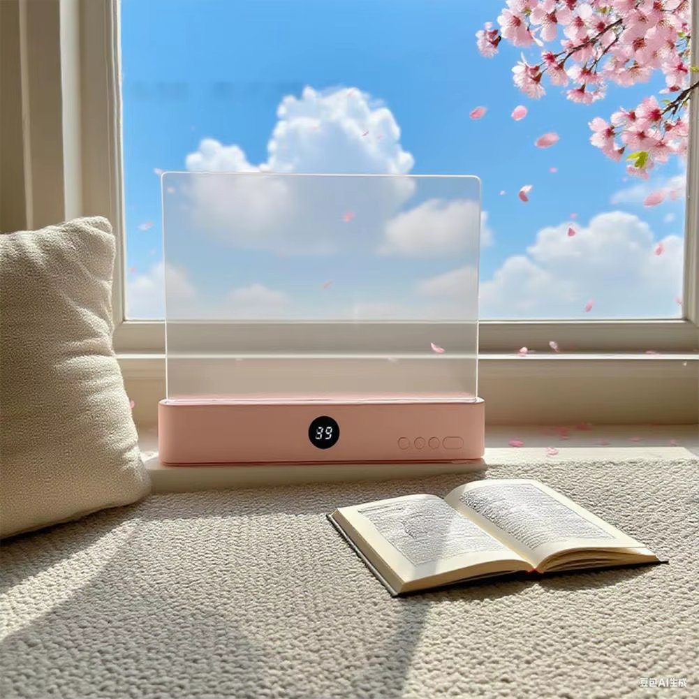 Ravel Rechargeable LED Flat Reading Lamp – Full‑Page Book Light with 3 Colors, Dimmable Panel & Timer