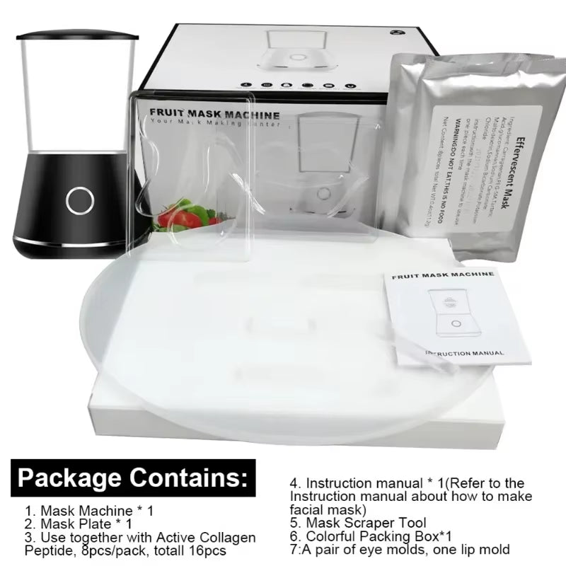 Electric DIY Face Mask Maker Machine – Natural Fruit & Vegetable Collagen Facial Device for At‑Home Skin Care